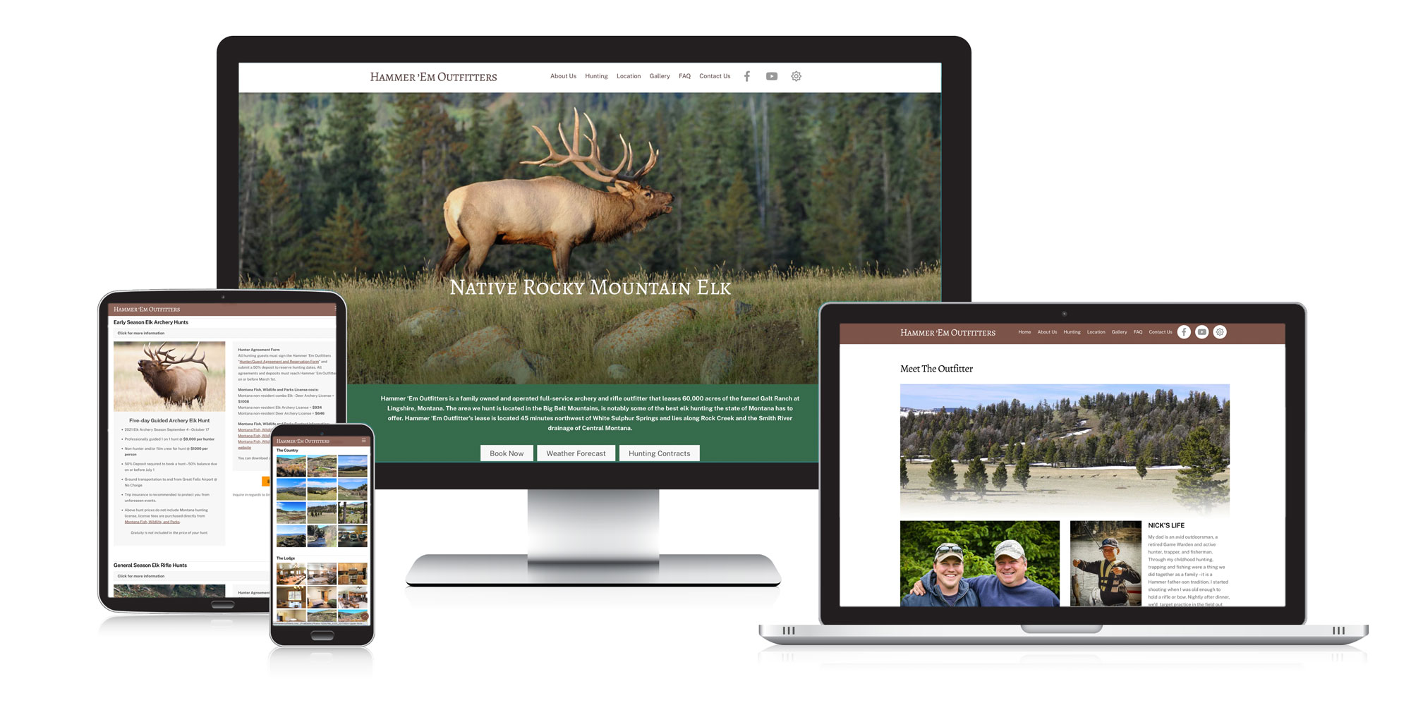 Walker Design Group - Website - Hammer Em Outfitters