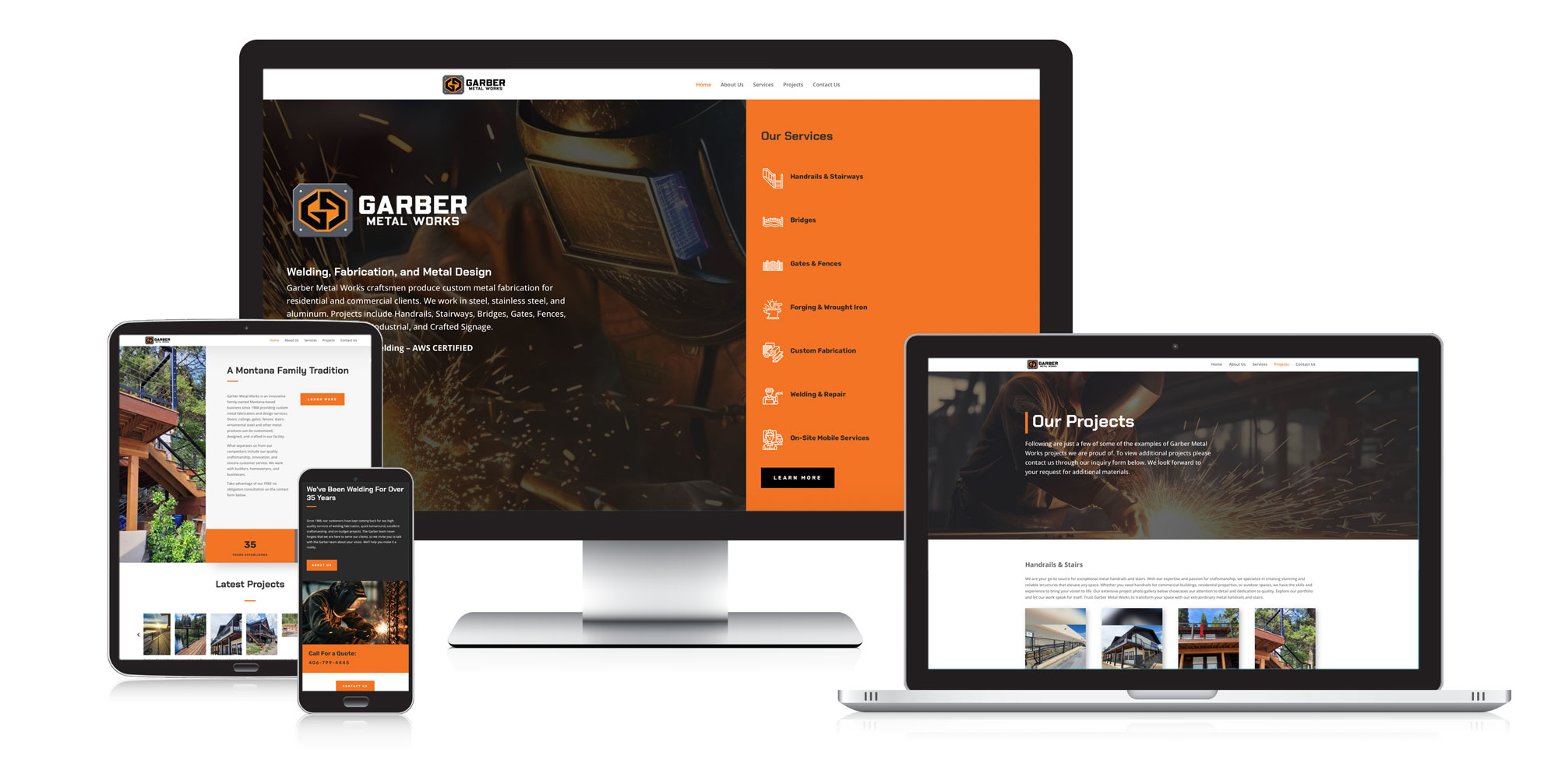 Walker Design Group - Website - Garber Metal Works